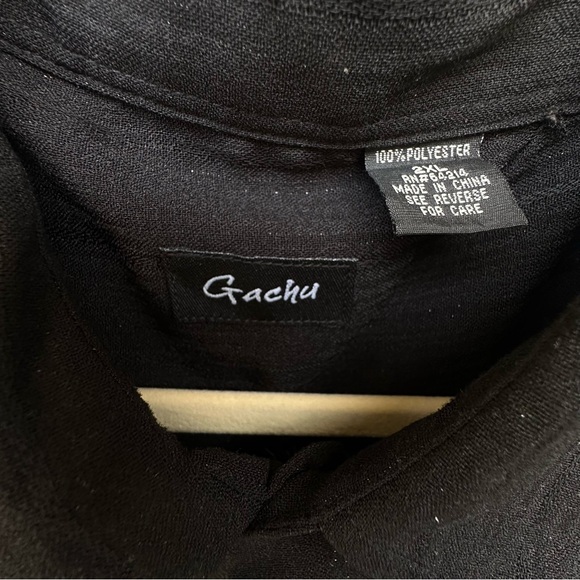 Vintage Long Sleeved Gauchu Button Down Shirt - Picture 8 of 14